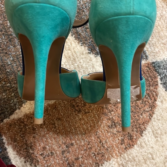 Steven by Steve Madden two tone ankle strap heels - Picture 7 of 8